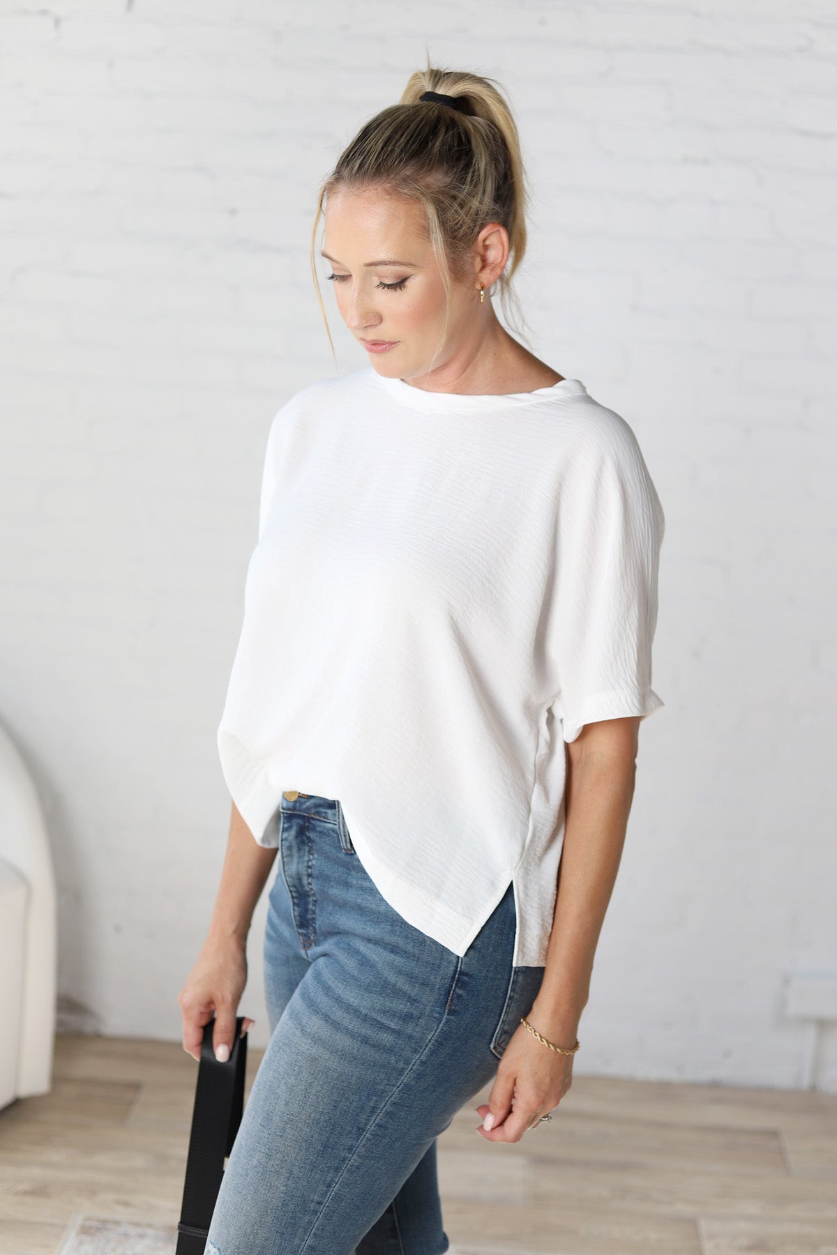 Veridian Short Sleeve Top - Off White