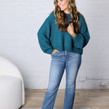 Vesper High Rise Crop Straight Jeans - Risen Jeans