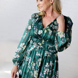 Victoria Tiered Maxi Dress - Forest Green