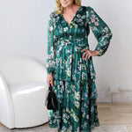 Victoria Tiered Maxi Dress - Forest Green