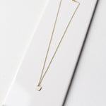 White Enamel Heart Necklace - Gold - Baubles + Bobbies