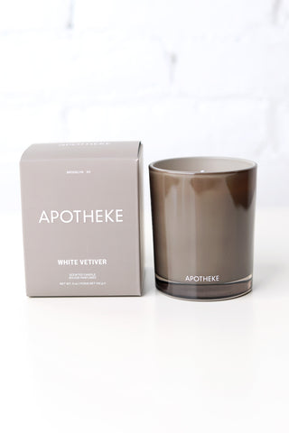 White Vetiver Petite Candle by Apotheke - 5 oz.