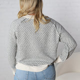 Willa Crew Neck Sweater - Charcoal