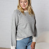 Willa Crew Neck Sweater - Charcoal