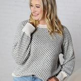 Willa Crew Neck Sweater - Charcoal