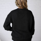 Winslet Cozy Crewneck Sweater - Black FINAL SALE