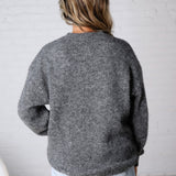 Winslet Cozy Crewneck Sweater - Gray FINAL SALE