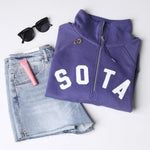 Women's Lila 1/2 Zip Sweatshirt - Future Dusk