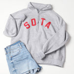 Women's Lila 1/2 Zip Sweatshirt - Grey