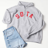 Women's Lila 1/2 Zip Sweatshirt - Grey