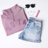 Women's Lila 1/2 Zip Sweatshirt - Lavender Haze