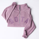 Women's Lila 1/2 Zip Sweatshirt - Lavender Haze