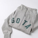 Women's Lila 1/2 Zip Sweatshirt - Olive/Dark Green