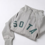 Women's Lila 1/2 Zip Sweatshirt - Olive/Dark Green