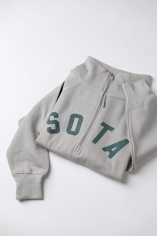 Women's Lila 1/2 Zip Sweatshirt - Olive/Dark Green