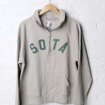 Women's Lila 1/2 Zip Sweatshirt - Olive/Dark Green