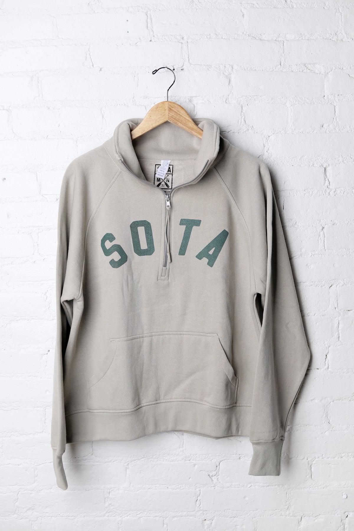 Women's Lila 1/2 Zip Sweatshirt - Olive/Dark Green