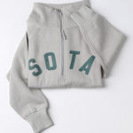 Women's Lila 1/2 Zip Sweatshirt - Olive/Dark Green