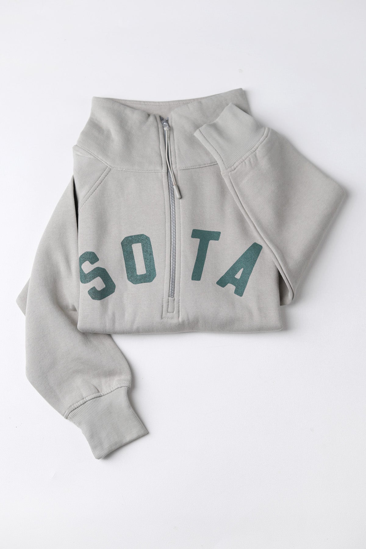 Women's Lila 1/2 Zip Sweatshirt - Olive/Dark Green