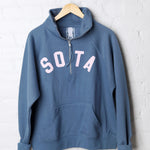 Women's Lila 1/2 Zip Sweatshirt - Pale Blue FINAL SALE