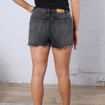 Wren Distressed Shorts - Black Grey - FINAL SALE