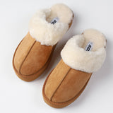 Wrenly Fur Trimmed Slippers - Tan - FINAL SALE