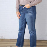 Zadie Straight Leg Ankle Denim - Dark Wash