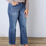Zadie Straight Leg Ankle Denim - Dark Wash