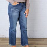 Zadie Straight Leg Ankle Denim - Dark Wash