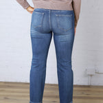 Zadie Straight Leg Ankle Denim - Dark Wash
