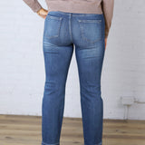 Zadie Straight Leg Ankle Denim - Dark Wash