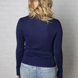 Zaire Mockneck Longsleeve Sweater - Cobalt