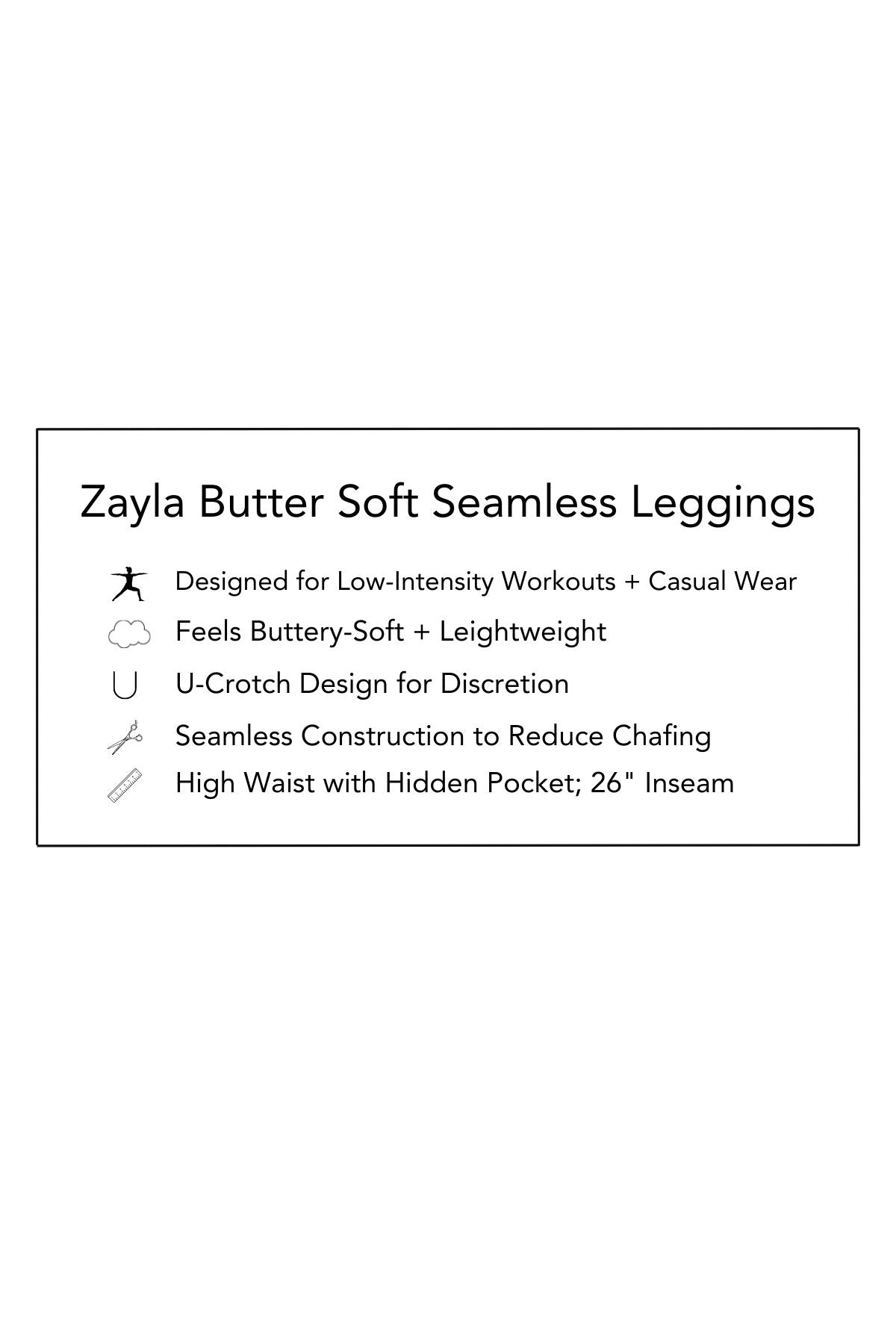 Zayla Butter Soft Seamless Leggings - Black