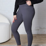 Zayla Butter Soft Seamless Leggings - Charcoal