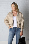 Zayne Khaki Bomber Jacket