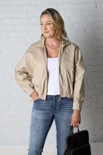 Zayne Khaki Bomber Jacket