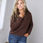 Zella Sherpa Fleece Half Zipper Pullover Top - Espresso