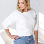 Zuri Puff Sleeve Sweater Top