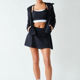 Lydia Venice Zip-Up Hooded Jacket - Black