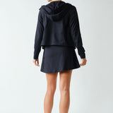 Lydia Venice Zip-Up Hooded Jacket - Black