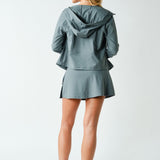 Lydia Venice Zip-Up Hooded Jacket - Eucalyptus