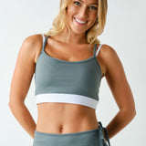 Becca Venice Double Strap Sports Bra - Eucalyptus
