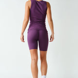 Casia Essential Micro-Ribbed Tank Top - Purple Iris
