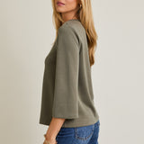 Mavi Round Neck Top - Olive