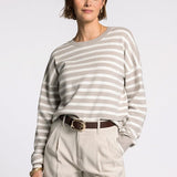 Preston Sweater - Ivory/Taupe