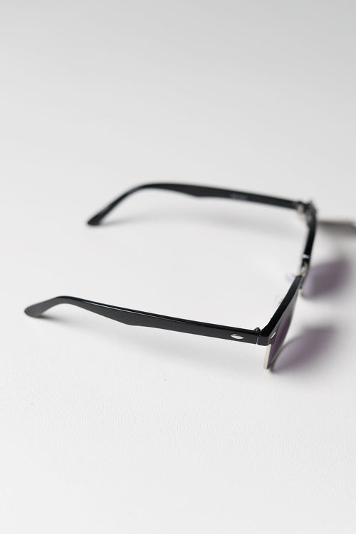 Clubmaster Black Unisex Sunglasses / Smoke Lens
