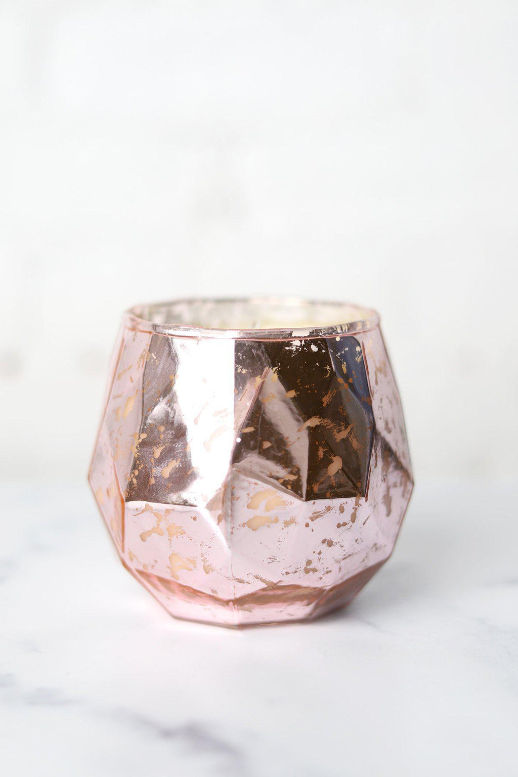 Geometric Mercury Glass Candle "Sweet Grace"