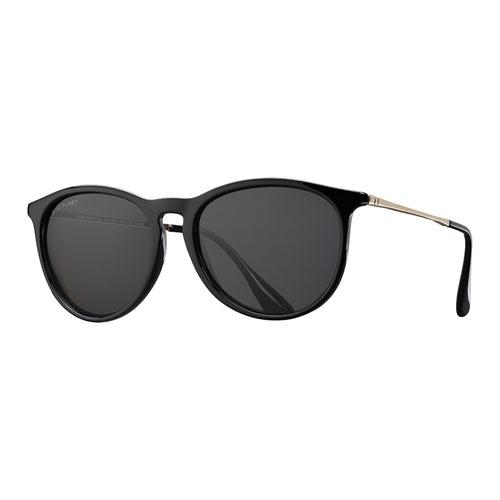 Kelsea Polarized Sunglasses - Shiny Black + Gold