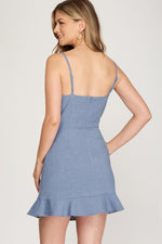 Paisely Ruffle Hem Dress