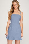 Paisely Ruffle Hem Dress